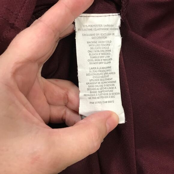 Grand Slam Plum & Gray Collared Button Up Short Sleeve Polo Shirt XXL - Picture 4 of 5